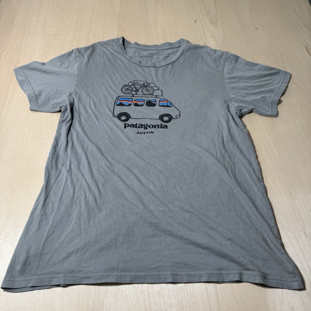 patagonia Austin Tx exclusive‎ recycled cotton T-shirt Size M Slim Fit